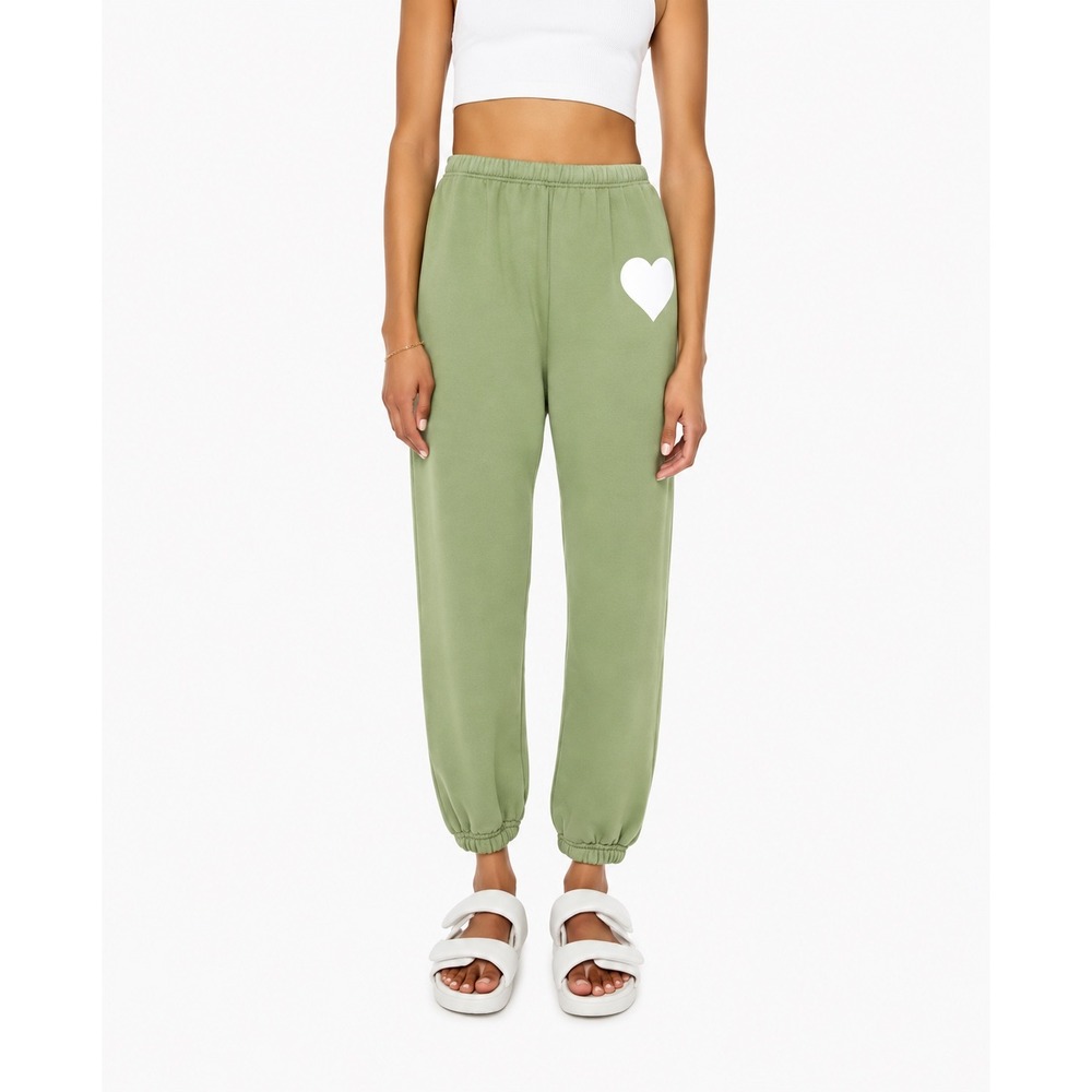 SPRWMN Sweatpants Heart Artichoke Green Small